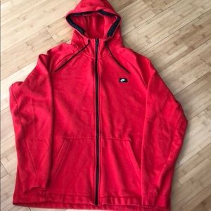 Nike zip up hooded sweatshirt